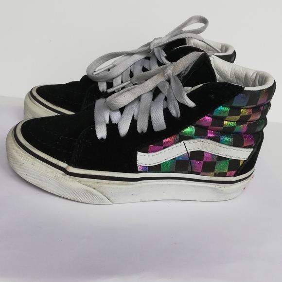 high top colorful vans